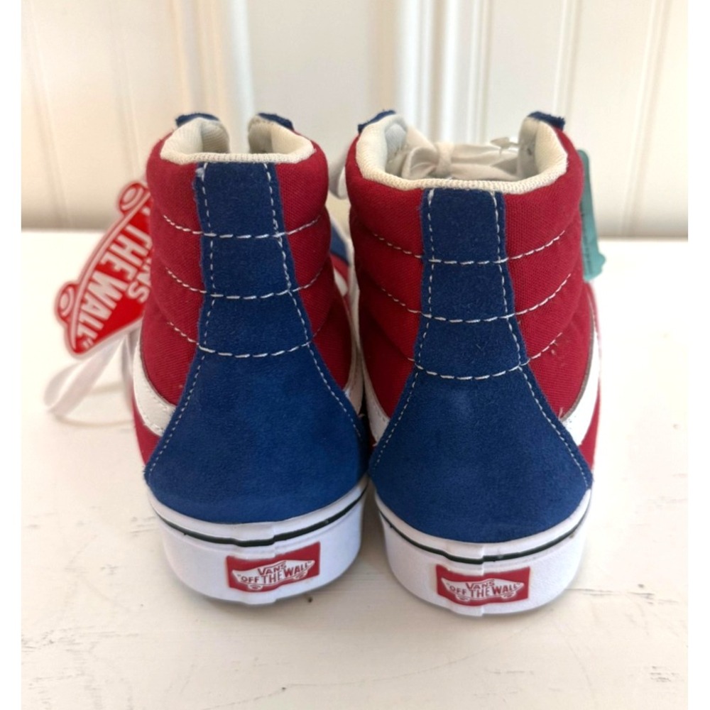 VANS Shoes Mens Size 8.5 Womens 10 Multicolor Suede Canvas High Top Sk8-Hi - Picture 6 of 8